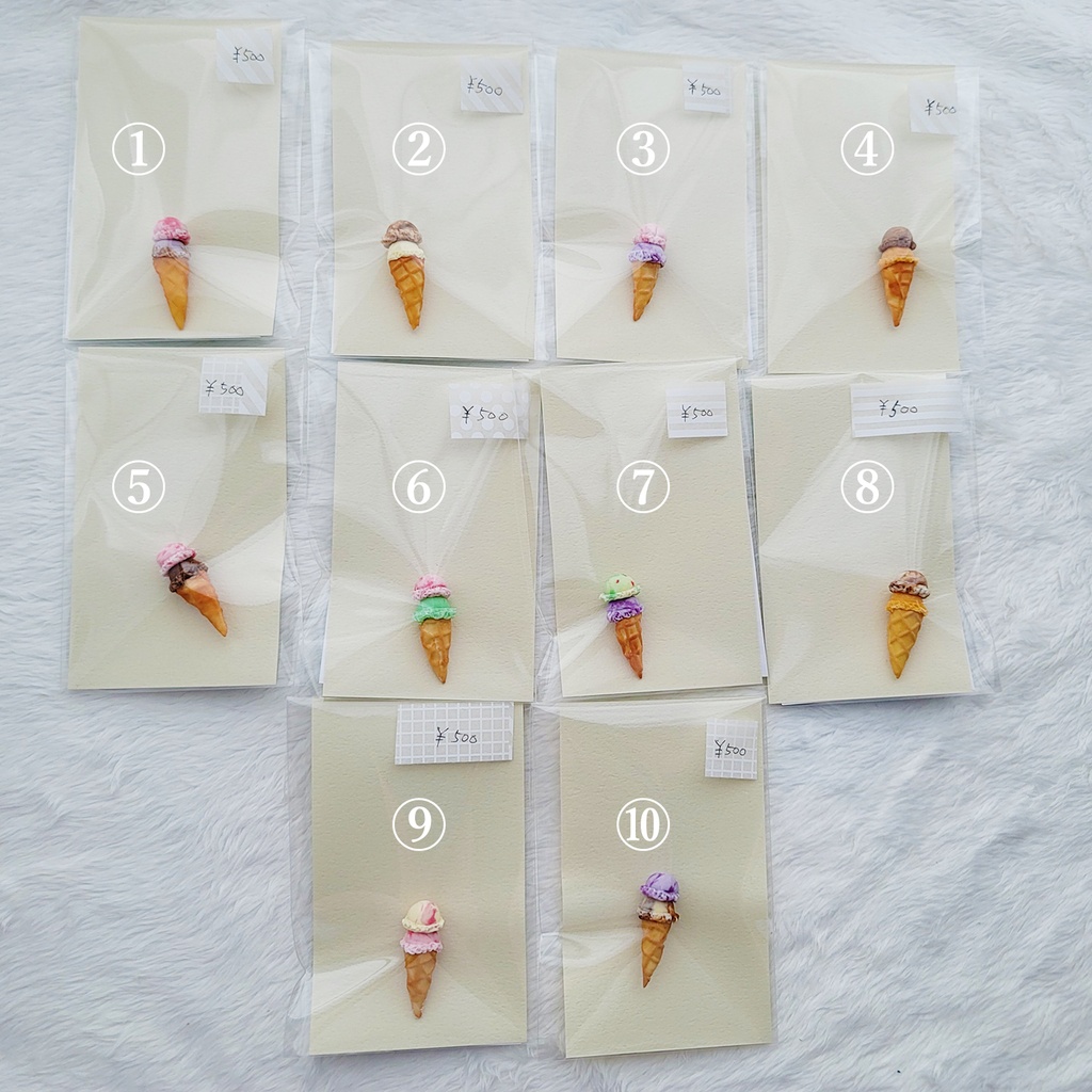 1/12🍧2段&3段ワッフルコーンアイス【AKG29】