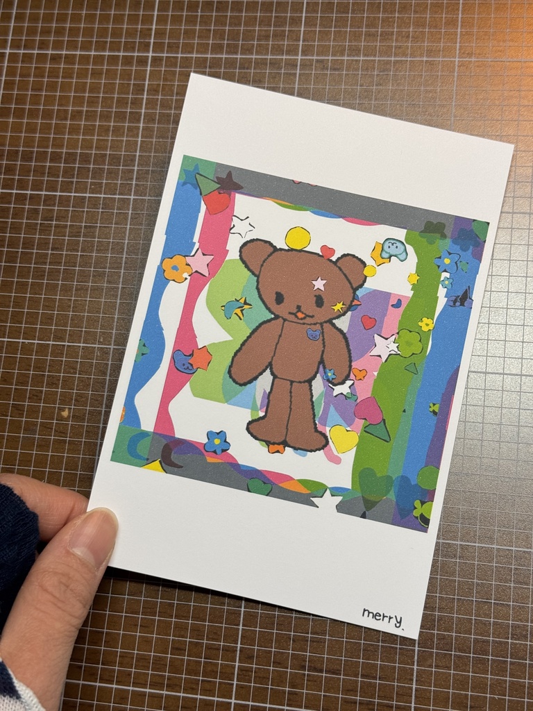 くまのりりーポストカード