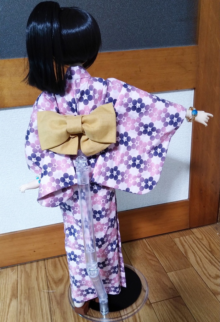 【SALE】☆60cmドール向け浴衣セット(顔文字令和梅(梅))☆