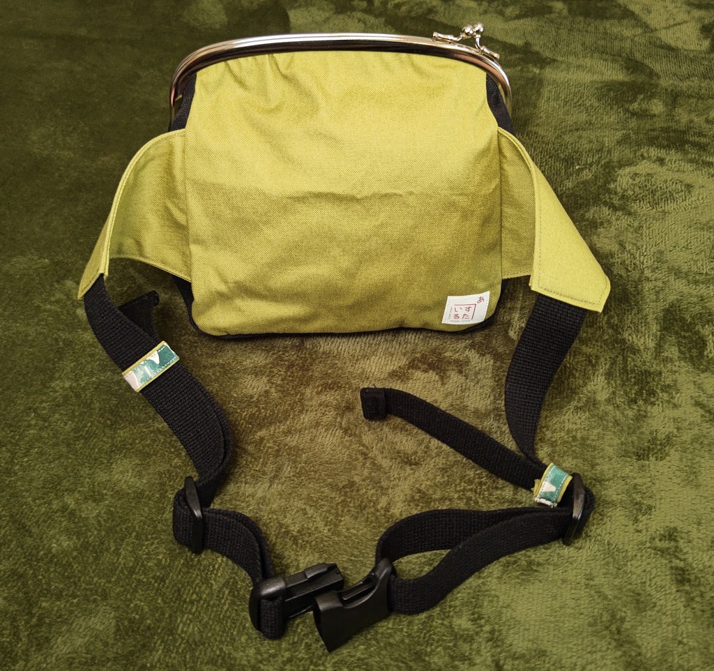 【SALE】☆がま口ボディバッグ兼ウエストバッグ(人間さん用)☆