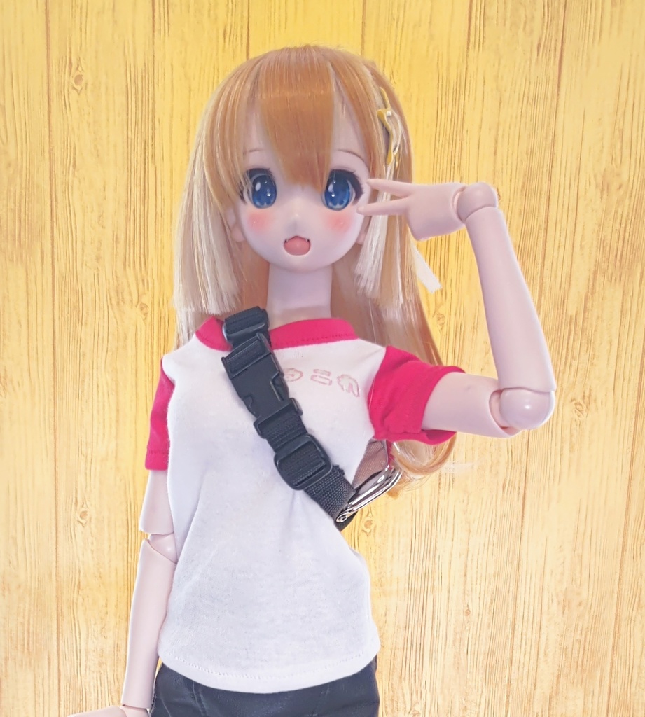 ☆がま口ボディバッグ兼ウエストバッグ(ドールサイズ)☆