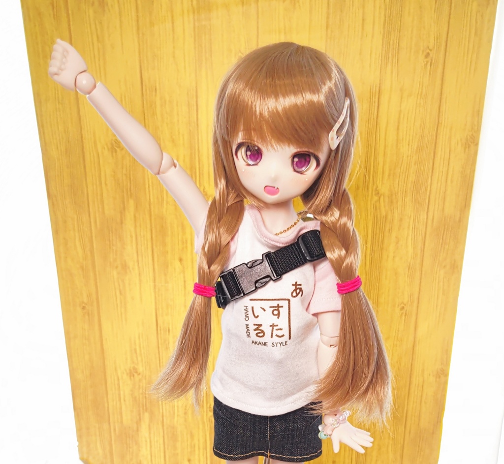 ☆がま口ボディバッグ兼ウエストバッグ(ドールサイズ)☆