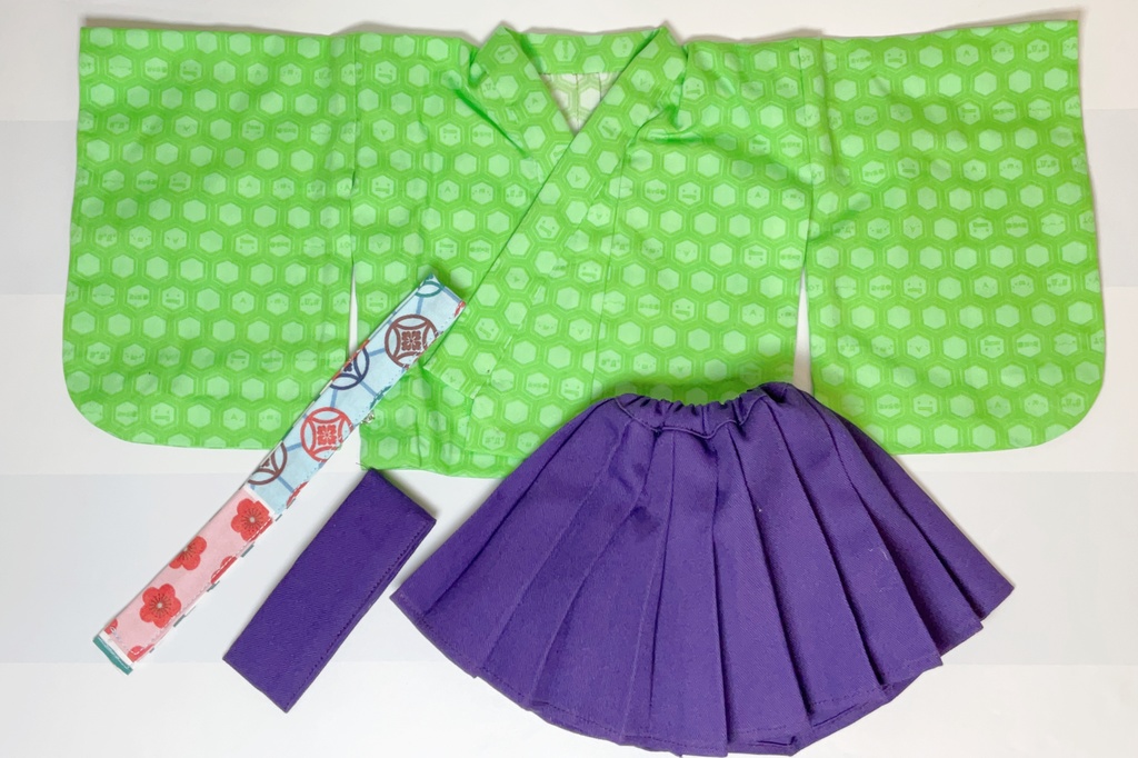 ☆【SALE】1/3ドールちゃん向け 着物ツーピースセット☆