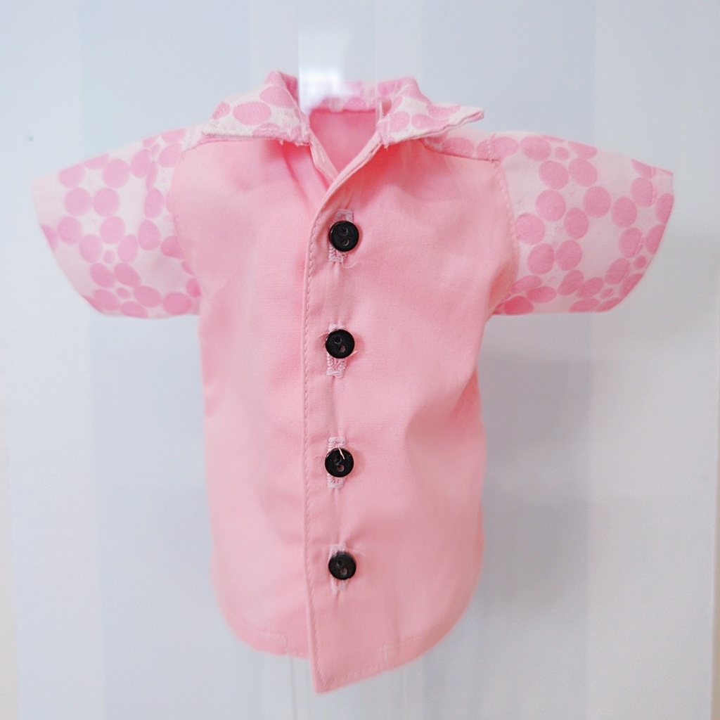 ☆60cmドール向けアロハシャツ(顔文字令和梅)☆