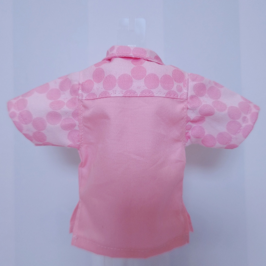 ☆45cmドール向けアロハシャツ(顔文字令和梅)☆