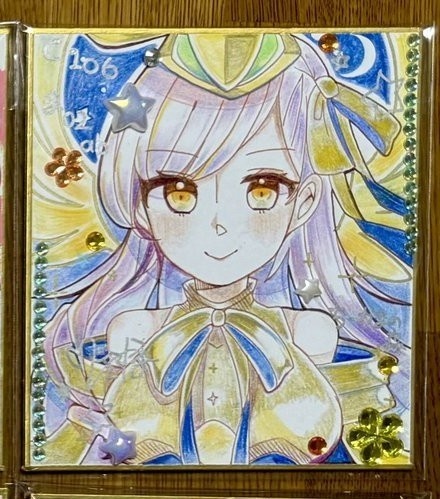 ゴールデンBB手描きミニ色紙