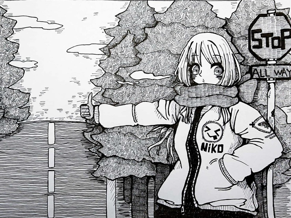 ヒッチハイク少女