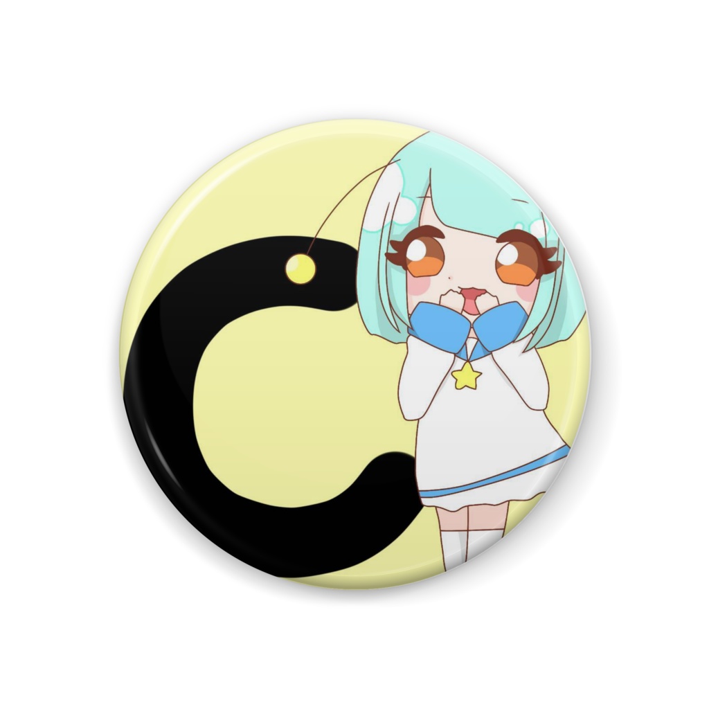 とーる　イニシャル缶バッジ　C