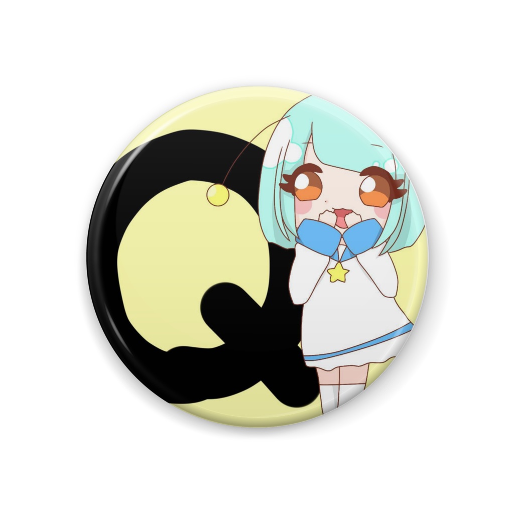 とーる イニシャル缶バッジ Q