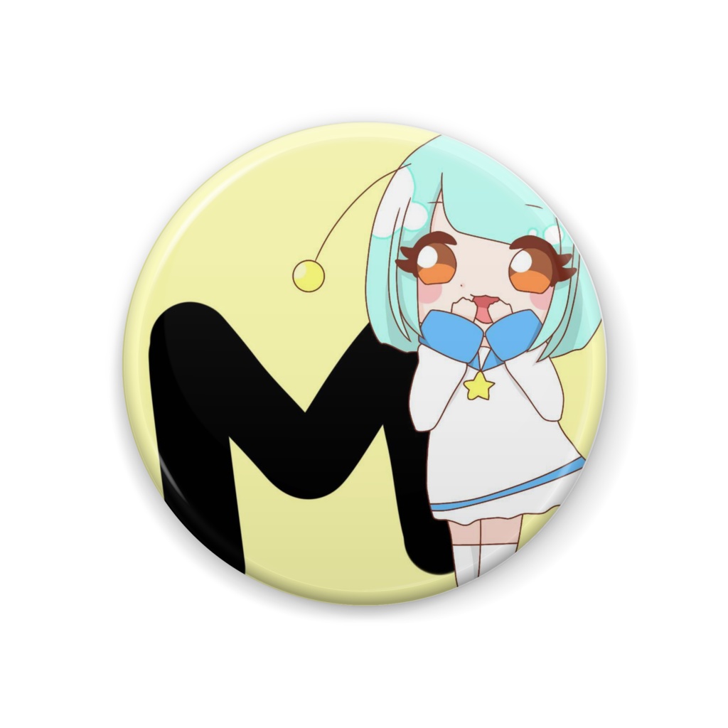 とーる イニシャル缶バッジ M