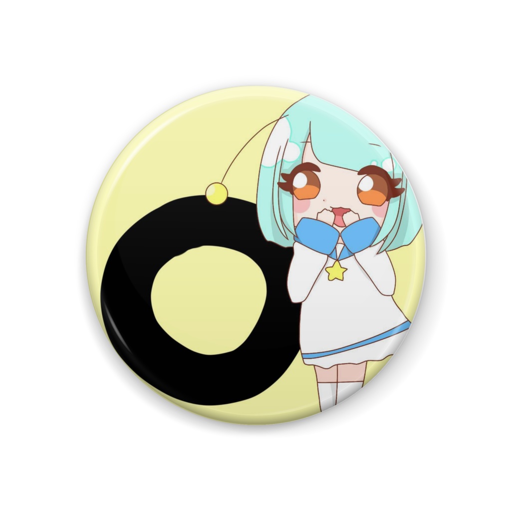 とーる イニシャル缶バッジ O