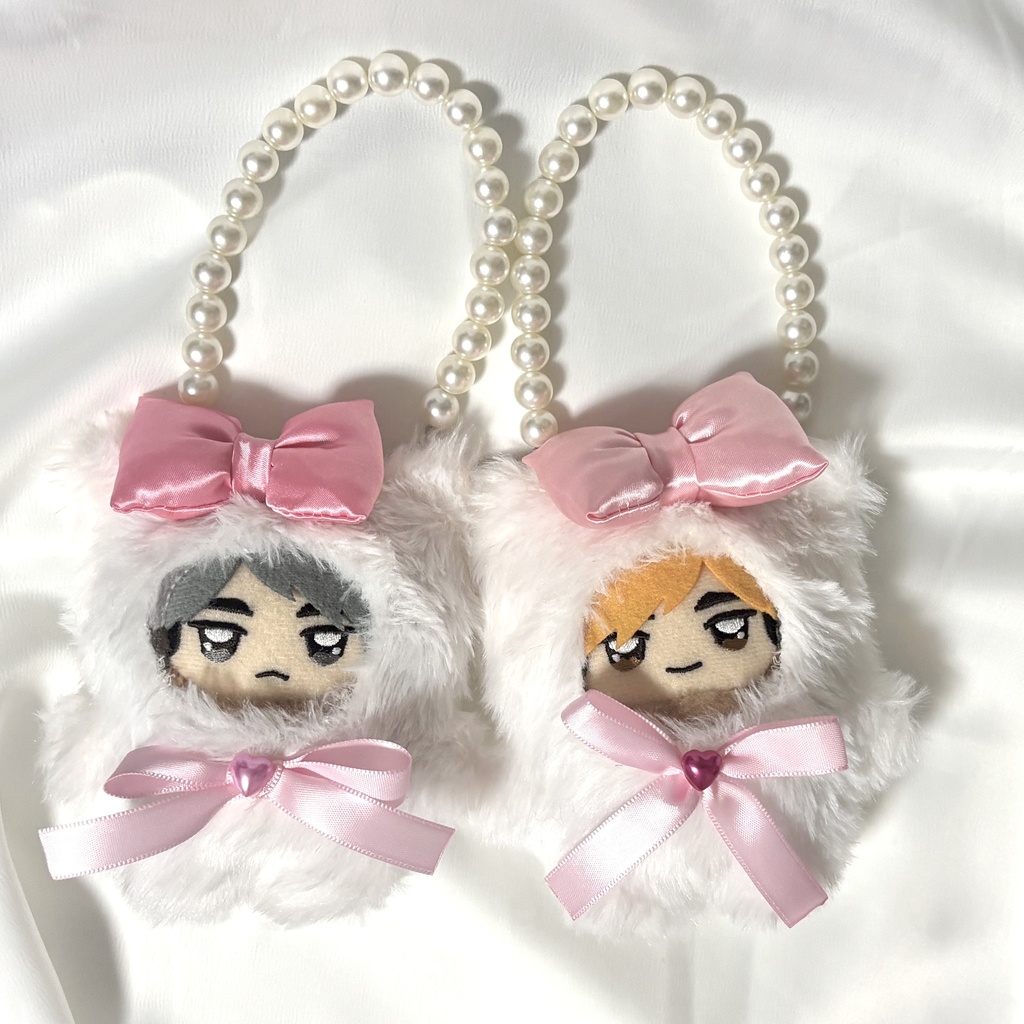 ちみけも用 パールチャーム付き୨୧ᴘɪɴᴋ୨୧ʙᴇᴀʀ