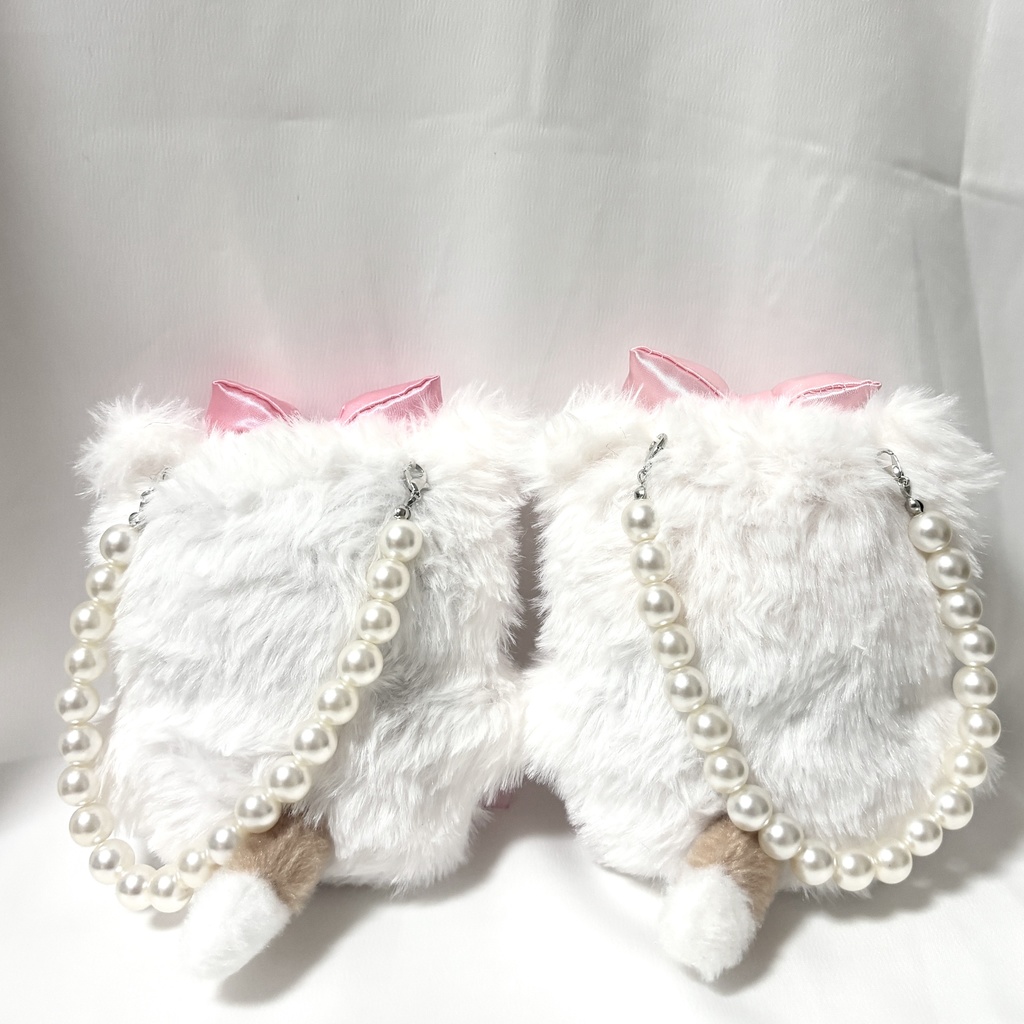 ちみけも用 パールチャーム付き୨୧ᴘɪɴᴋ୨୧ʙᴇᴀʀ