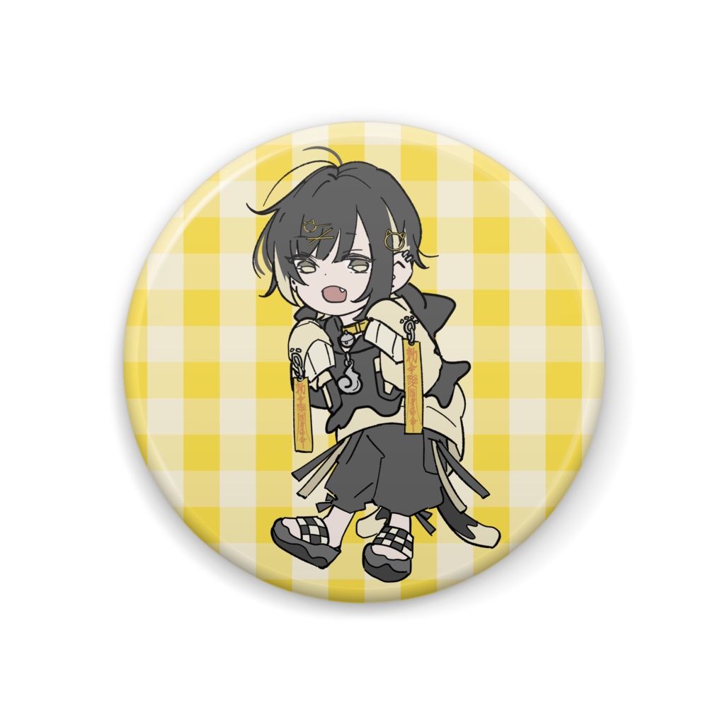 猫椏けゐ缶バッジ(デフォルメver.)