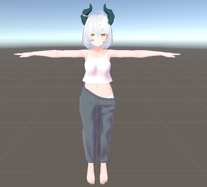 【桔梗ちゃん対応】【VRC】ずれ落ちそうなだらしない服