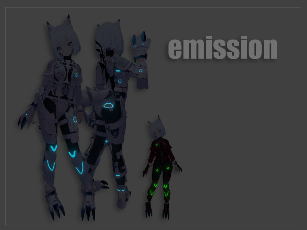 【狐雨ちゃん対応】【INABAちゃん対応】【VRC】-cyber series- FUZITUBO