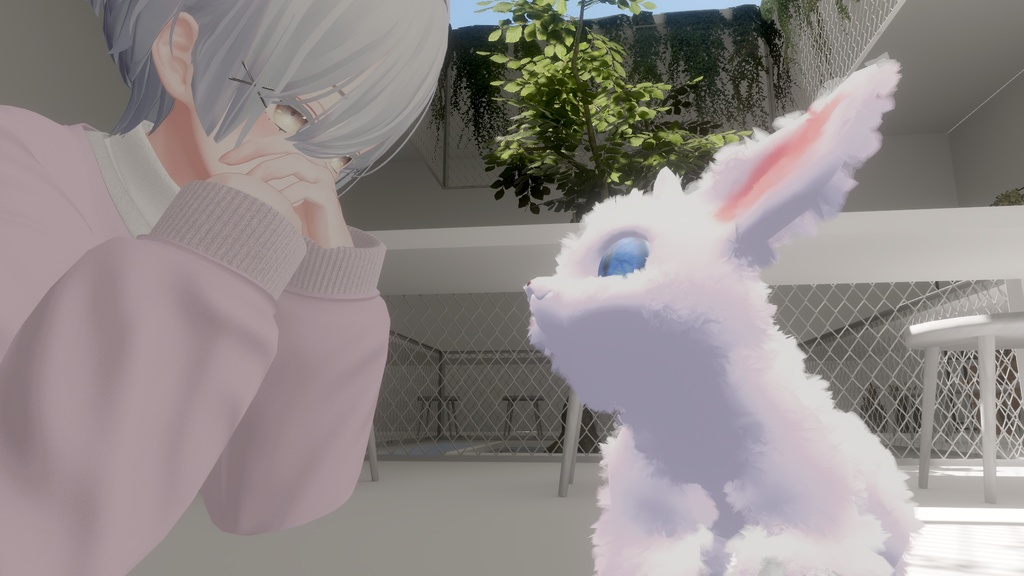 ミミナガクマネズミ【リアクションギミックつき追従型ペット】【VRC】