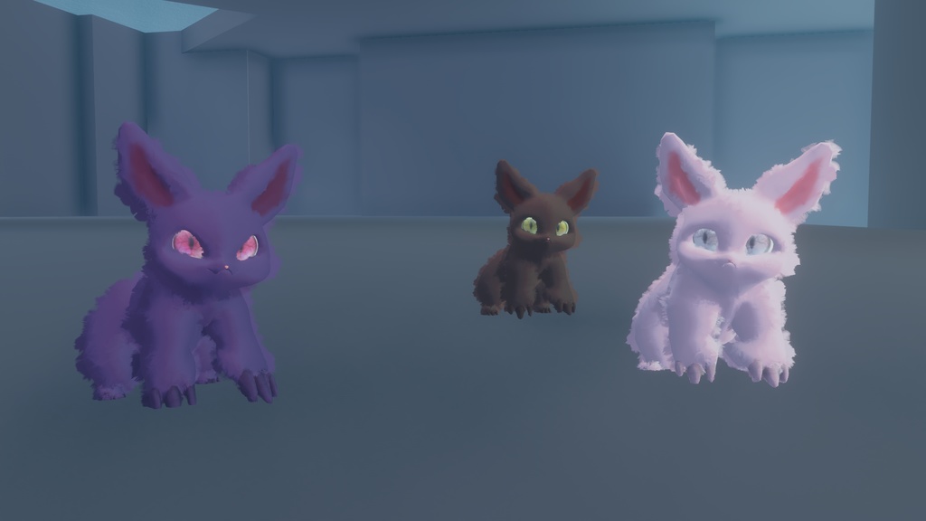 ミミナガクマネズミ【リアクションギミックつき追従型ペット】【VRC】