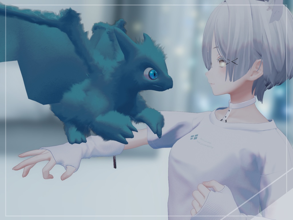 ウデノリチビドラ【リアクションギミックつき追従型ペット】【VRC】