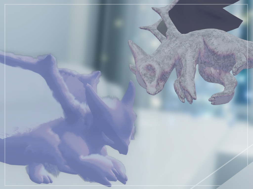 ウデノリチビドラ【リアクションギミックつき追従型ペット】【VRC】