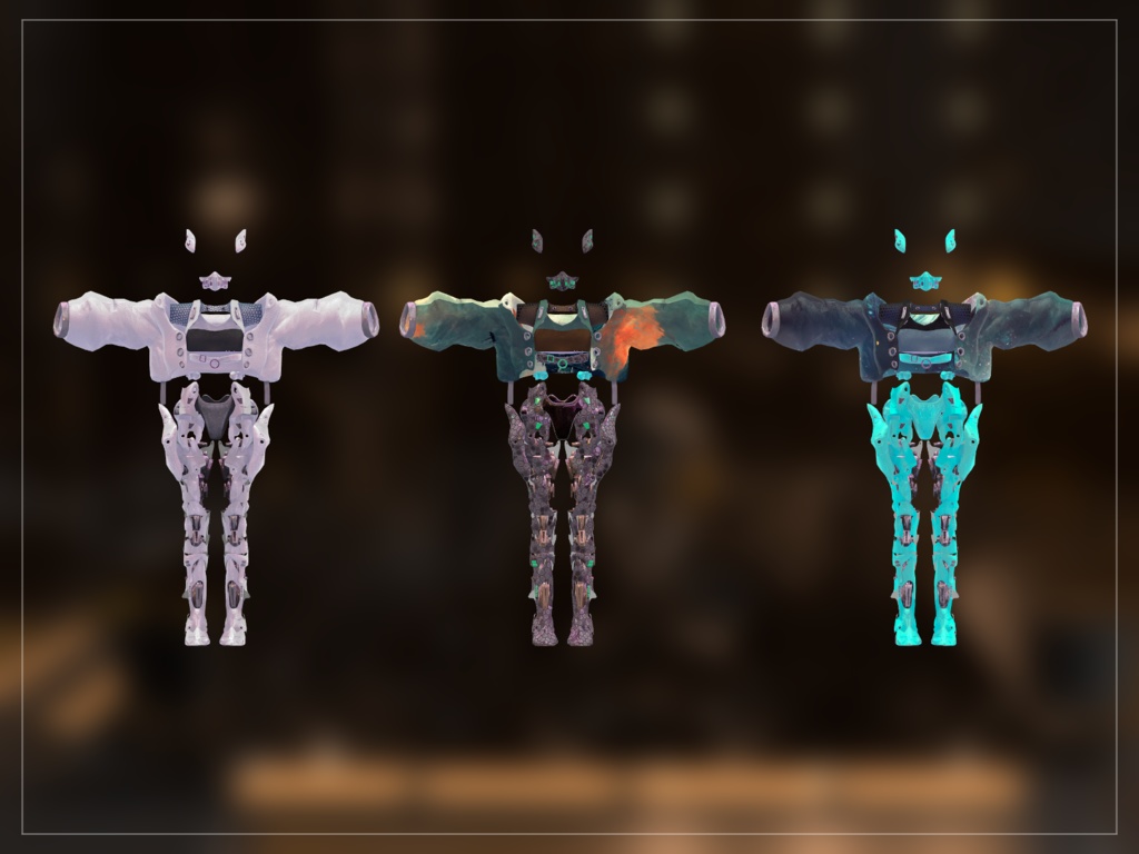 -cyber series- TAKOASHI armor【VRC】【4アバター対応】