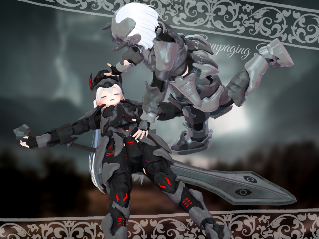 猛牛の鎧【VRC】【3アバター対応】