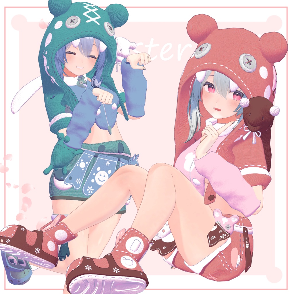 かいぶつちゃんの服【マヌカ対応】【桔梗対応】【VRC】