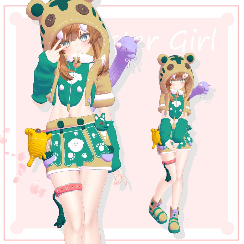 かいぶつちゃんの服【マヌカ対応】【桔梗対応】【VRC】