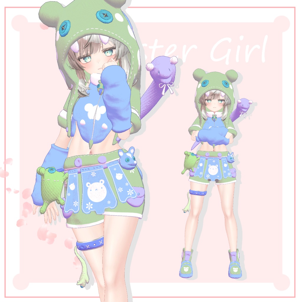 かいぶつちゃんの服【マヌカ対応】【桔梗対応】【VRC】