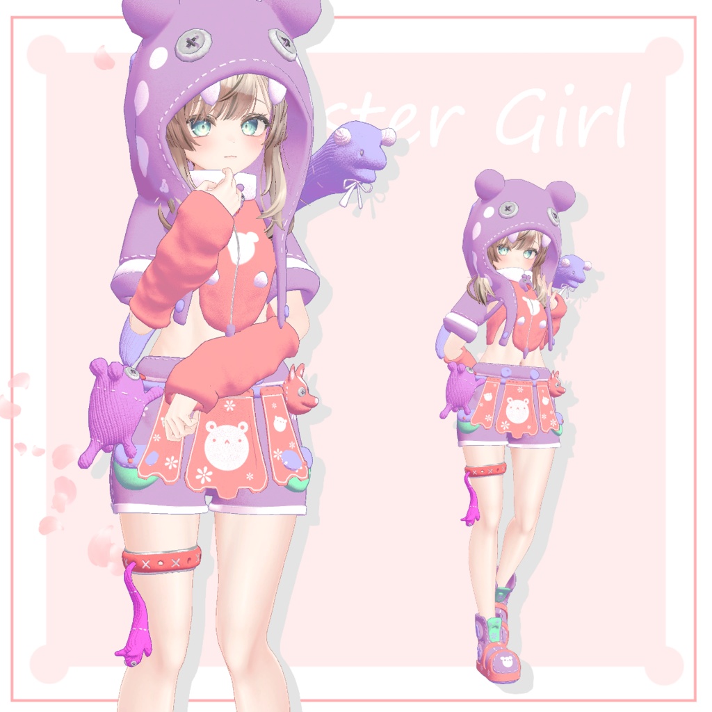 かいぶつちゃんの服【マヌカ対応】【桔梗対応】【VRC】