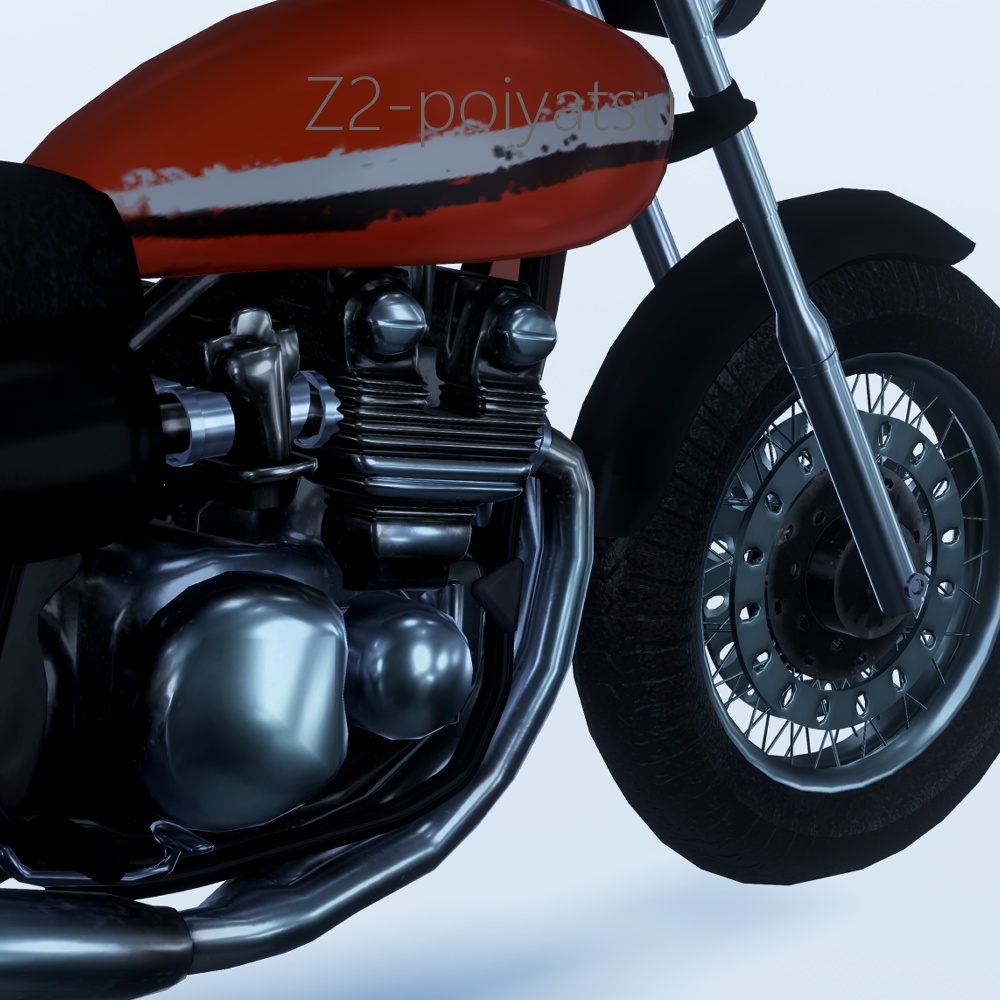 アバター用バイクギミック対応モデル「Z2-poiyatsu」【VRC】