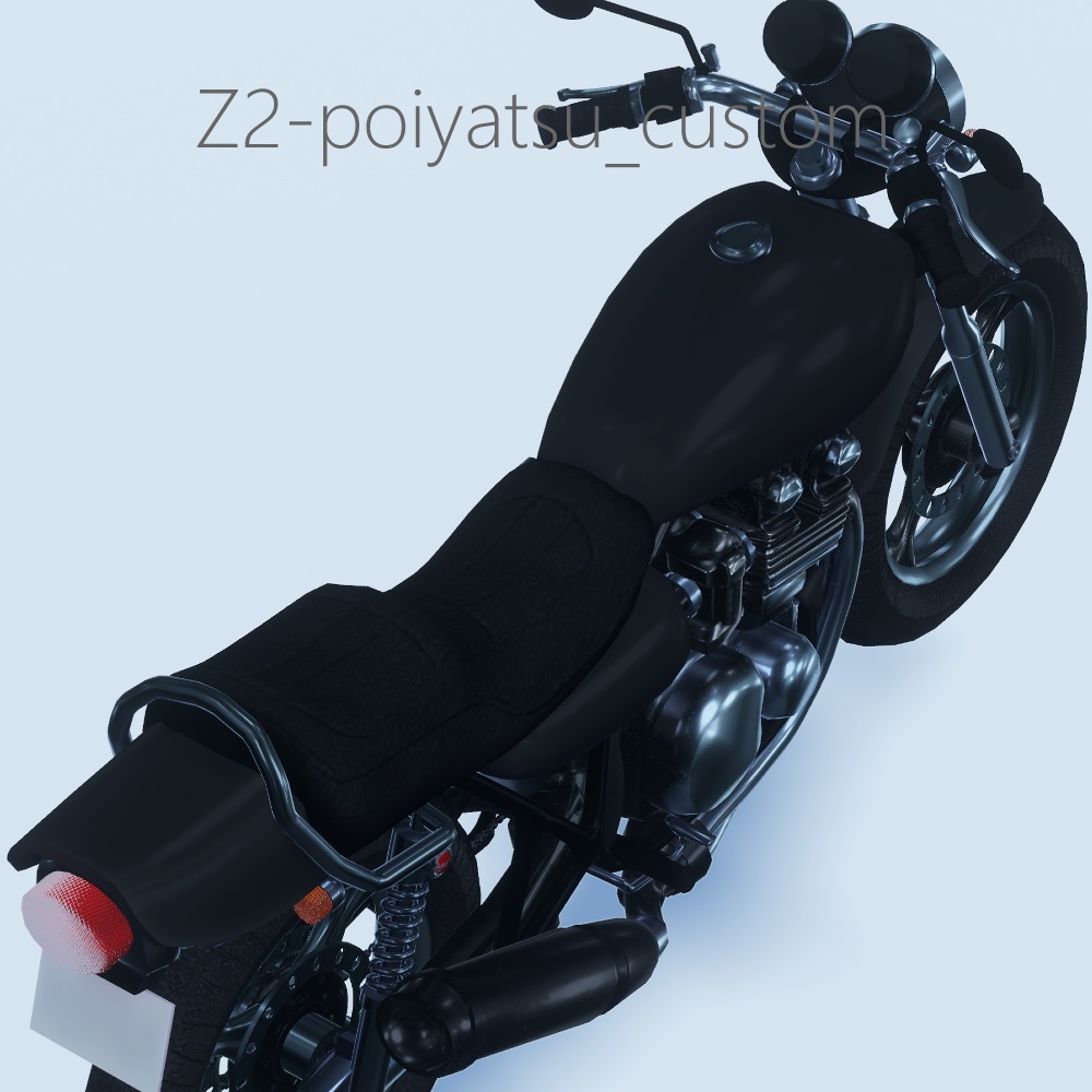 アバター用バイクギミック対応モデル「Z2-poiyatsu」【VRC】