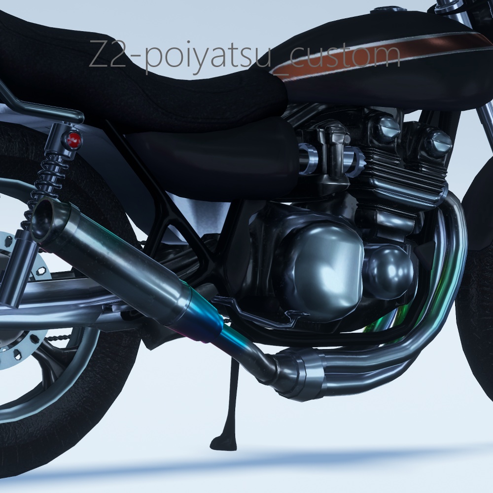 アバター用バイクギミック対応モデル「Z2-poiyatsu」【VRC】
