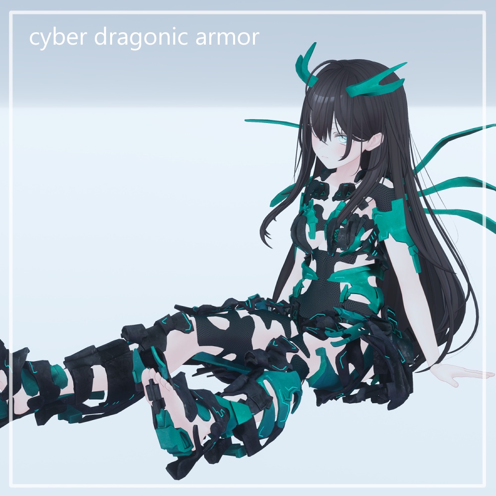 cyber dragonic armor【VRC】【5アバター対応】