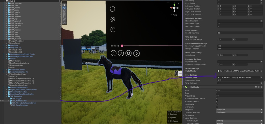 ワールドギミック用「馬レースギミック」