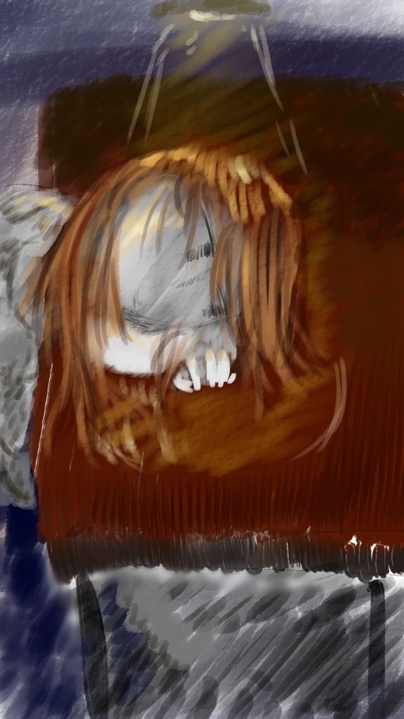 机の上