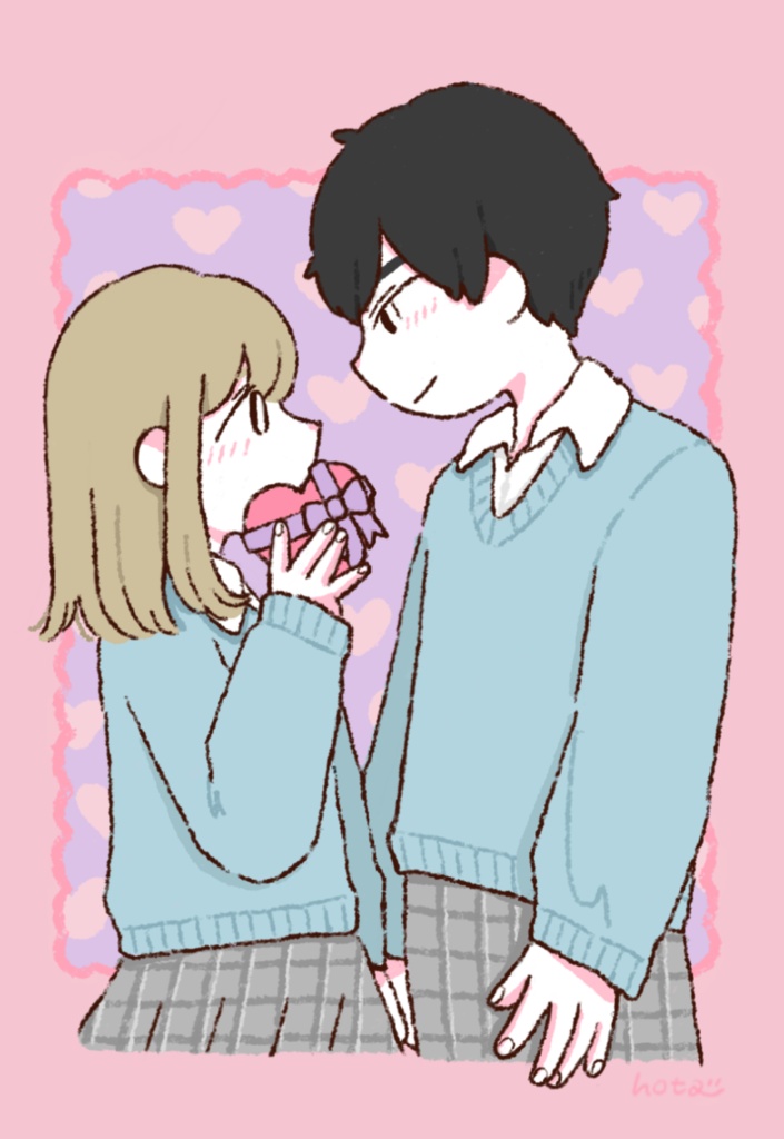 バレンタイン　ポストカード