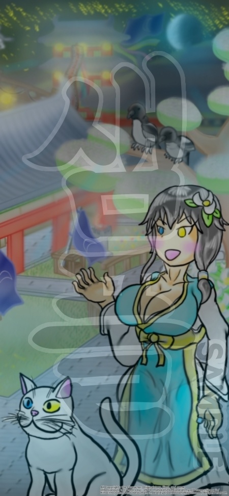 スマホ/PC対応壁紙 | <夜景差分付き>신라 내 풍경 전망 여행 〜新羅内の風景眺め旅〜