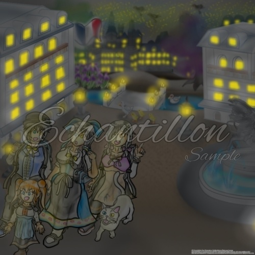 スマホ/PC壁紙|(夜景差分) Promenade dans les rues de Paris〜フランスパリ路上歩き〜