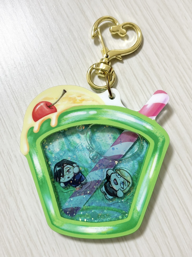さめししグリッターオイルアクキー