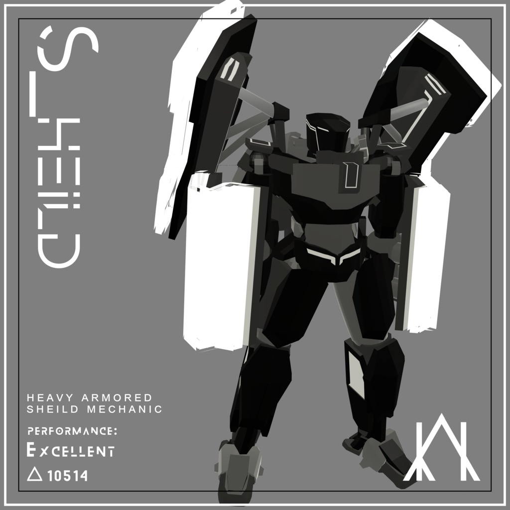 S_hield [3Dmodel] [VRchat] シールド VRChat向けアバター