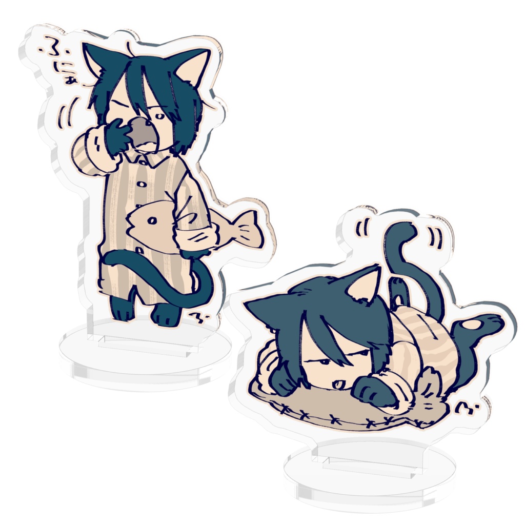 【ねこげりすけ2種】アクリルフィギュア