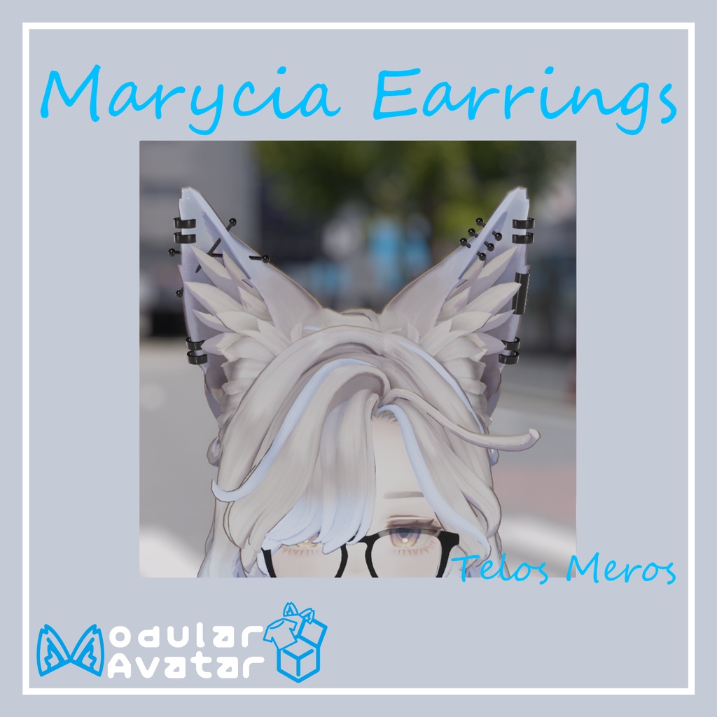 [VRChat想定]Marycia専用イヤリング