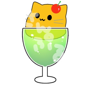 アクリルキーホルダー（にゃぷソーダ）