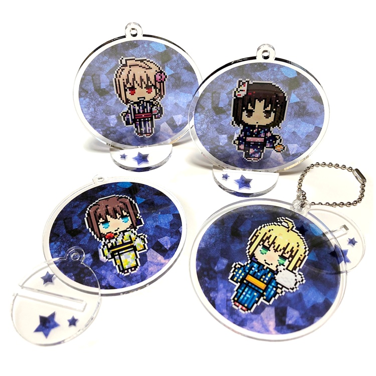 TMヒロイン 夏祭りアクリルキーホルダー(スタンド付)・ファスナーポーチ