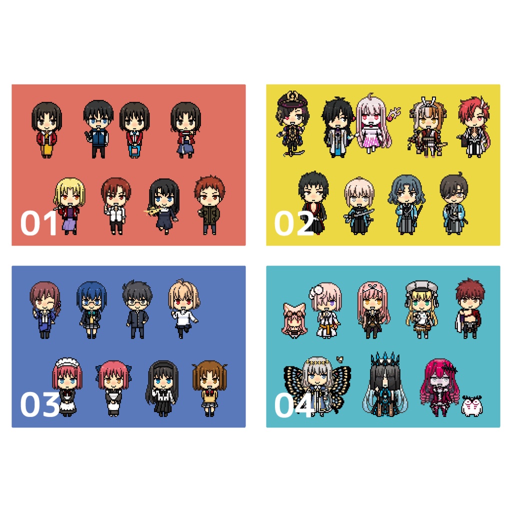 TYPE-MOON作品ノーカットシール vol.3