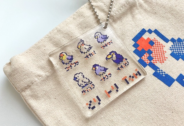 トリさん集合アクリルキーホルダー 