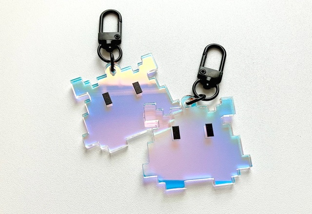 メンダコさんナナイロに輝くアクリルキーホルダー