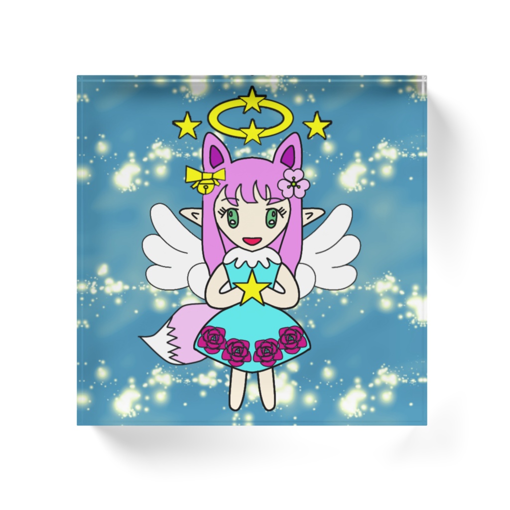 宇宙キラキラシャナミ アクリルブロック