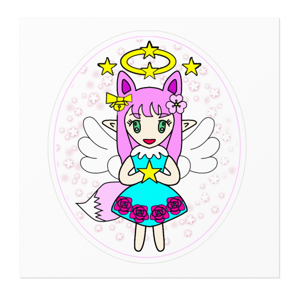 花囲みシャナミ ステッカー